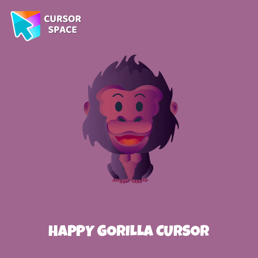 Happy Gorilla cursor pointer cursor